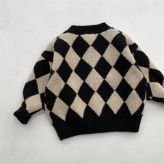 Woolen Sweater Cotton Knitting Cardigan Warm Thicken Velvet