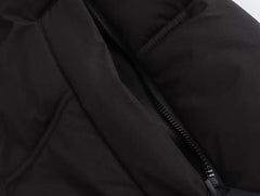 Versatile cotton short hooded thick jacket coat