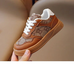 Sports Shoes Students Lace-up Light Sneakers for Girls Versatile Shoes