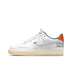 Nike Air Force 1 Low"Carabiner Swoosh"White Red Casual Retro Sneakers