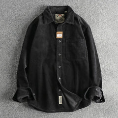 American Khaki Washed Long Sleeve Cotton Shirt