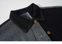 Block Denim Short Jacket