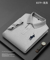 Embroidered Pure Popsicle Cotton Short Sleeved Polo Shirt