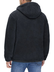 Hooded Fleece Jackets Thermal Warm Soft Fluffy Full Zip