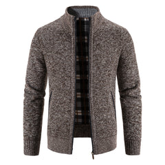 Sweater Jacket  Cold Coat Fleece Zipper Cardigan