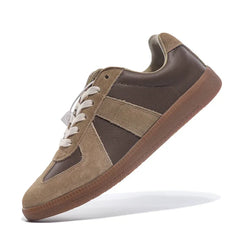 Sneakers unisexe en cuir véritable: chaussures décontractées pour hommes et femmes