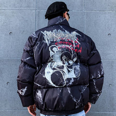 Padded Jacket Men Women Cartoon Bear Jackets