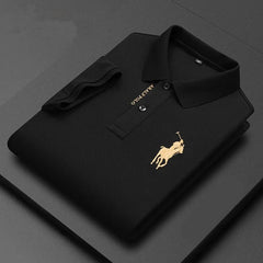 Embroidered Pure Popsicle Cotton Short Sleeved Polo Shirt
