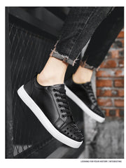 Sneakers Leather Skateboard Shoe