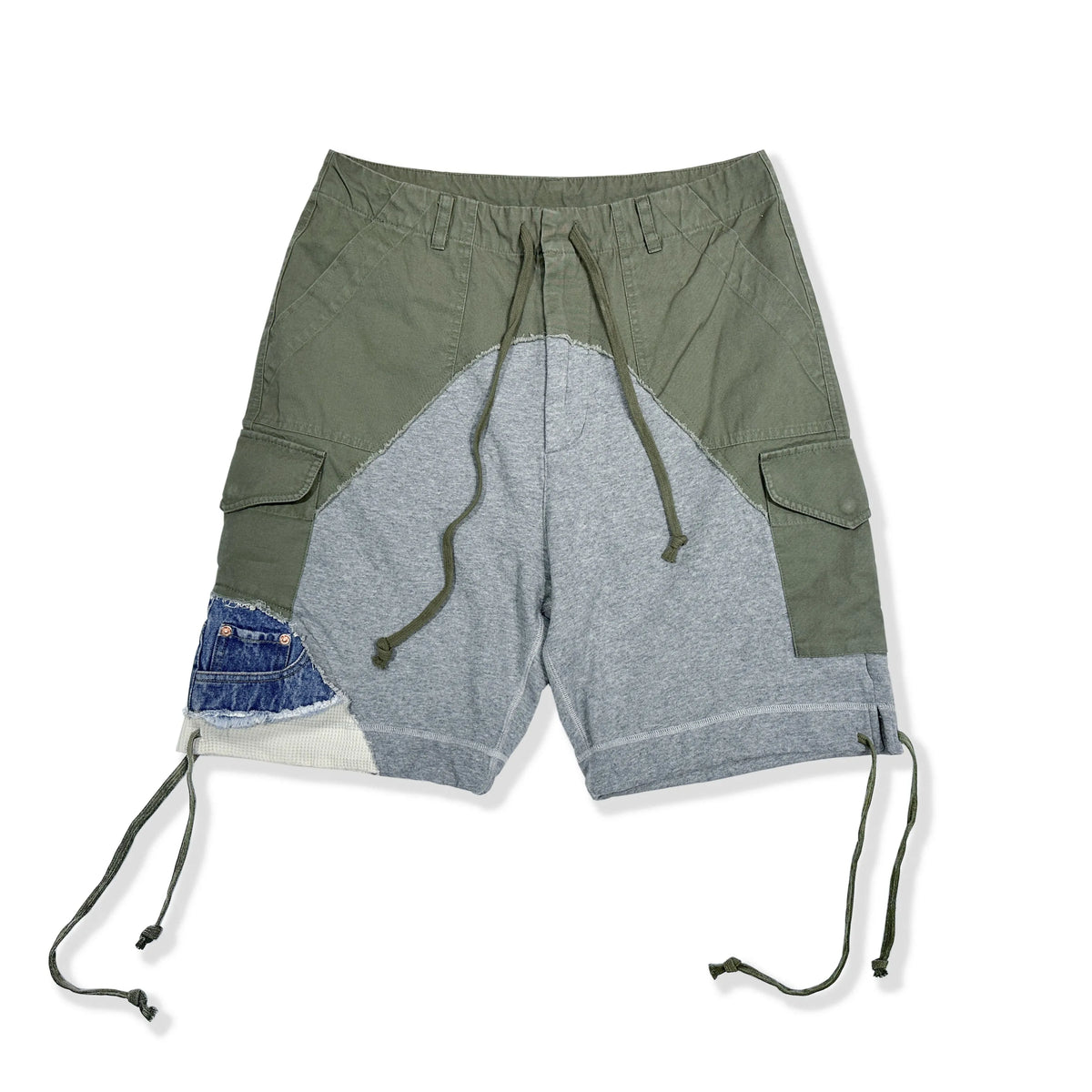 Army Patchwork Shorts Multi Pockets Cargo Shorts