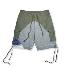Army Patchwork Shorts Multi Pockets Cargo Shorts