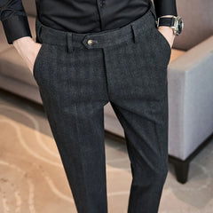 Woolen Pants Thick Trousers Slacks
