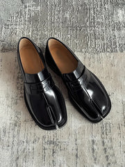 PU Leather solid color lace-up British style shoe