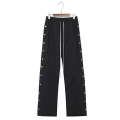 Rick Pants For Men Wide-legged Owens Trousers Buttoned Straight Leg