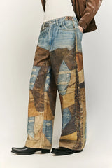 Design High-End Jeans for Men and Women Loose Cool Straight Wide Leg Casual Trousers