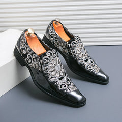 Loafers Fashion Tiger Gold metal Men Flats Shoe