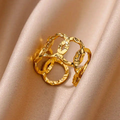 Gold Stainless Steel Rings
