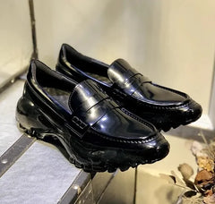 Leather Loafers Walking Breathable Shoe