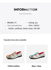 Classic Snake Pattern Loafers Breathable Leather Men's Footwear
