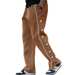 Coss-border leisure sports breasted loose straight drum draw rope large pant