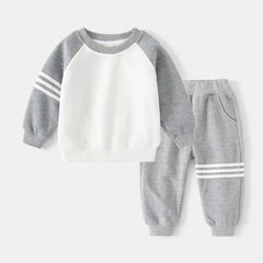 Patchwork Kids Boys Two-Piece Sets Tracksuit Outfits Tops Pants