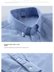 Long Sleeve Pure Cotton Oxford  Embroidered Shirt