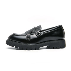 Leather Loafers Low Cut Daily Men's Driving Shoes Non Slip