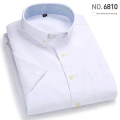 Oxford textile long sleeve slim fit shirt