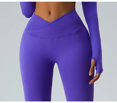 High Waist Cross Yoga Pants for Women