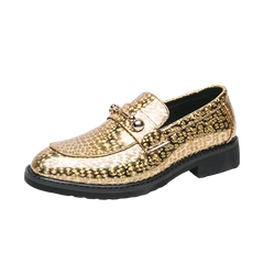 Glossy Leather  High-end Banquet  Loafers Shoes