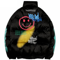 Padded Jacket Men Women Cartoon Bear Jackets