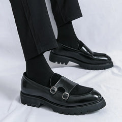 Leather Loafers Low Cut Daily Men's Driving Shoes Non Slip