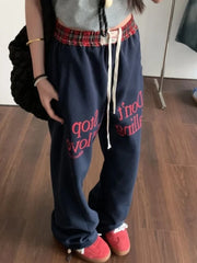 Vintage Embroidery Black Jeans Women