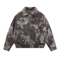 Vintage Pu Leather Jackets Cotton Lined Thermal
