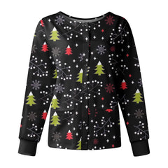 Long sleeve Cartoon print spa  Slim Fit top