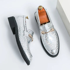 Glossy Leather  High-end Banquet  Loafers Shoes
