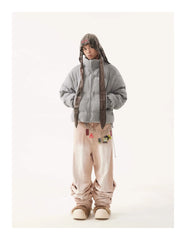 American Vintage Stand Collar Cotton-padded Coat