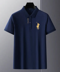 Embroidered Pure Popsicle Cotton Short Sleeved Polo Shirt