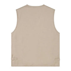 Fishing Cotton Sleeveless Vest With Many 16 Pockets