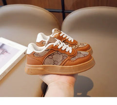 Sports Shoes Students Lace-up Light Sneakers for Girls Versatile Shoes