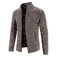 Sweater Jacket  Cold Coat Fleece Zipper Cardigan