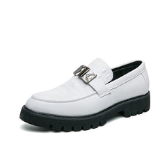 British Street Style Leather Loafers