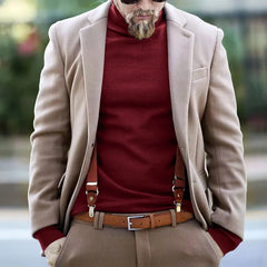 Cotton Half High Neck Base Sweater