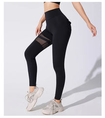 Butt Lift Mesh Pocket Cargo Running Leggings