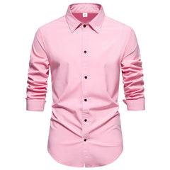 Regular Fit Long Sleeve Shirt Button Up