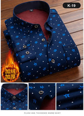 Fleece Shirt Long Sleeve Plaid Shirt