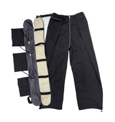 Niche Designer Model Removable Zipper Stitching Paratrooper Pants