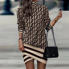 Turtleneck Long Sleeve Dress