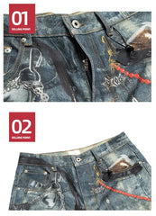 Distressed Vintage Pants Denim Shorts