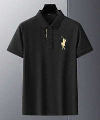 Embroidered Pure Popsicle Cotton Short Sleeved Polo Shirt